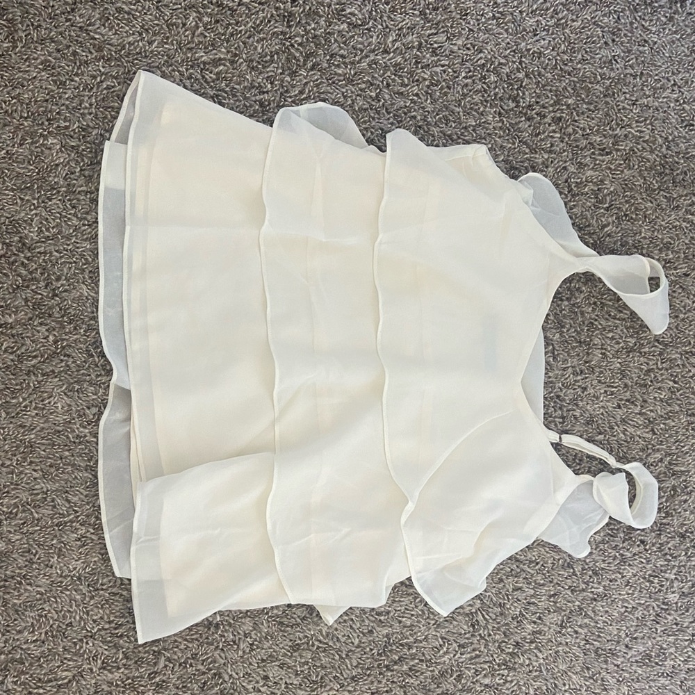 Flowy White Tank